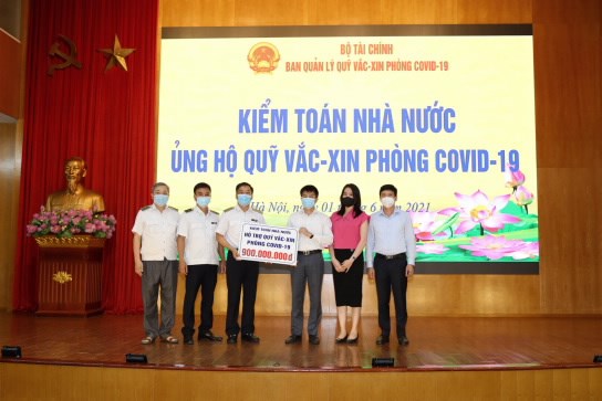 Công đoàn Kiểm toán nhà nước ủng hộ Quỹ Vắcxin phòng Covid-19 (01/06/2021)